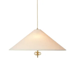 Pendant Lamps^GUBI 1967 ceiling lamp, Canvas-brass BeigeGold-coloured
