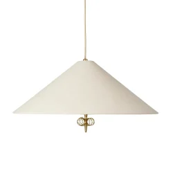 Pendant Lamps^GUBI 1967 ceiling lamp, Canvas-brass BeigeGold-coloured