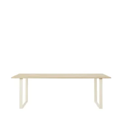 New Muuto 70/70 dining table 225x90 cm, Solid oak-Sand Beige