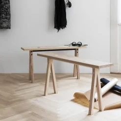 Clearance Nomess Copenhagen 2 Dots bench, Ash BrownBlack