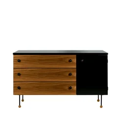 Best GUBI 62 Dresser, American walnut, 3 drawers Brown