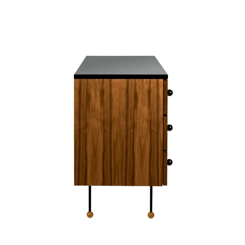 Best GUBI 62 Dresser, American walnut, 3 drawers Brown