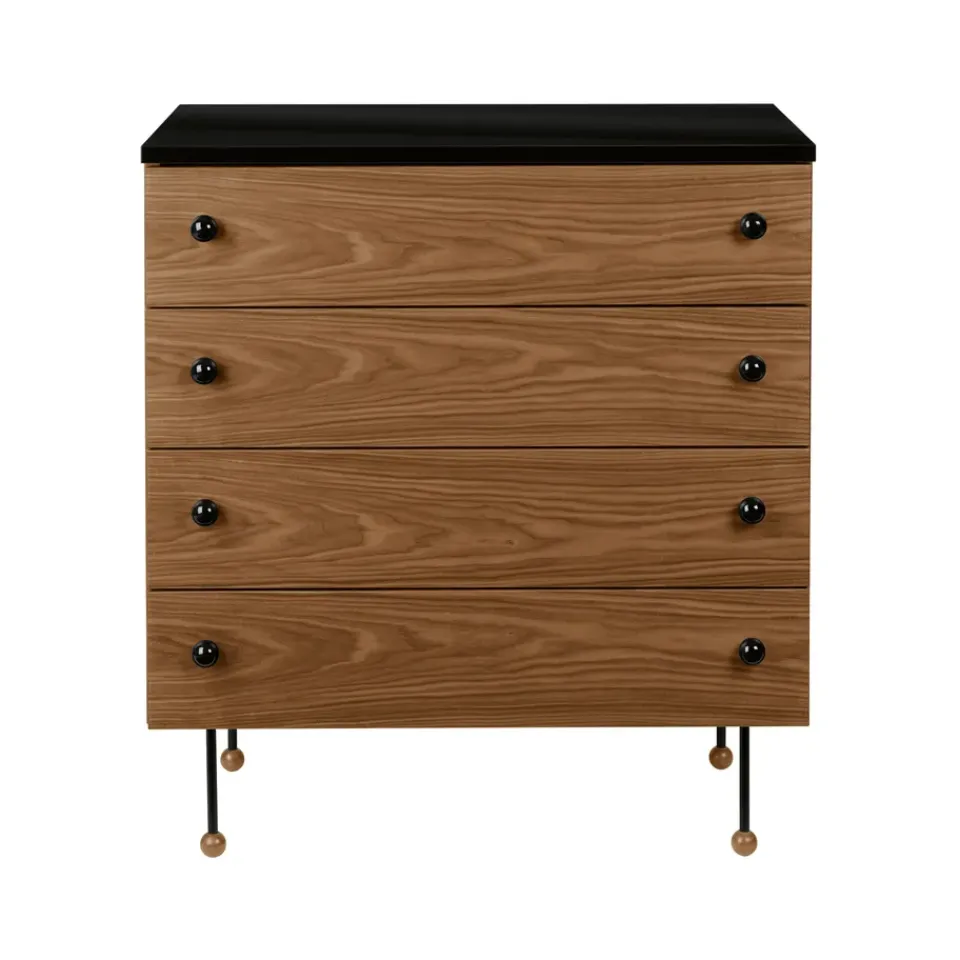 Dressers & Drawer Units|Dressers & Drawer Units^GUBI 62 Dresser, American walnut, 4 drawers Brown