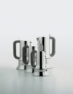 Discount Alessi 9090 espresso coffee maker, 10 copper Silver-colouredBrown