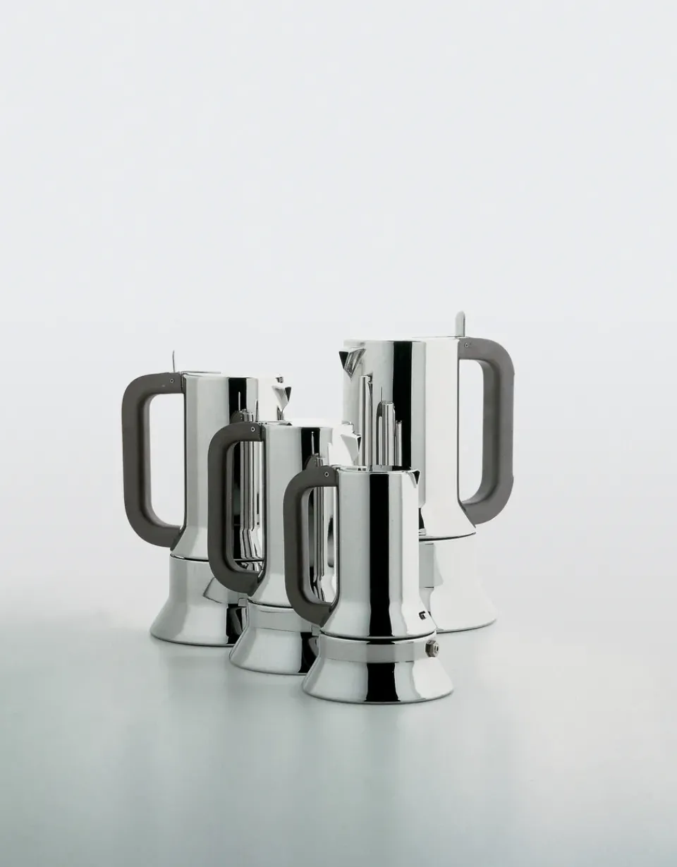 Discount Alessi 9090 espresso coffee maker, 10 copper Silver-colouredBrown