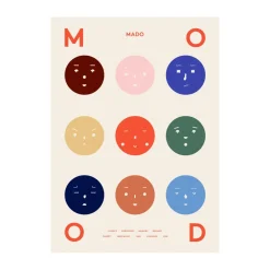 Discount Paper Collective 9 Moods poster, 50x70 cm Multi