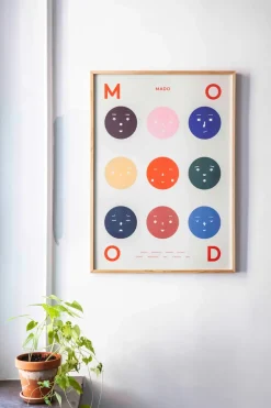 Discount Paper Collective 9 Moods poster, 50x70 cm Multi
