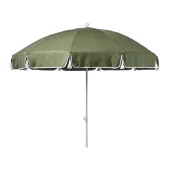 Sun Protection^Fri Form 90 parasol, Khaki , Ø220 cm Green