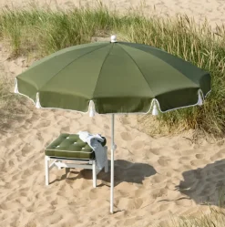 Sun Protection^Fri Form 90 parasol, Khaki , Ø220 cm Green
