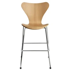 Hot Fritz Hansen 3177 Series 7 Junior chair chrome, Oak Beige