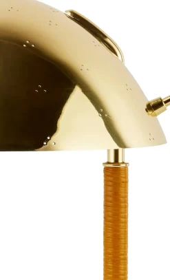 Desk Lamps^GUBI 9209 table lamp, Brass-rattan Gold-coloured
