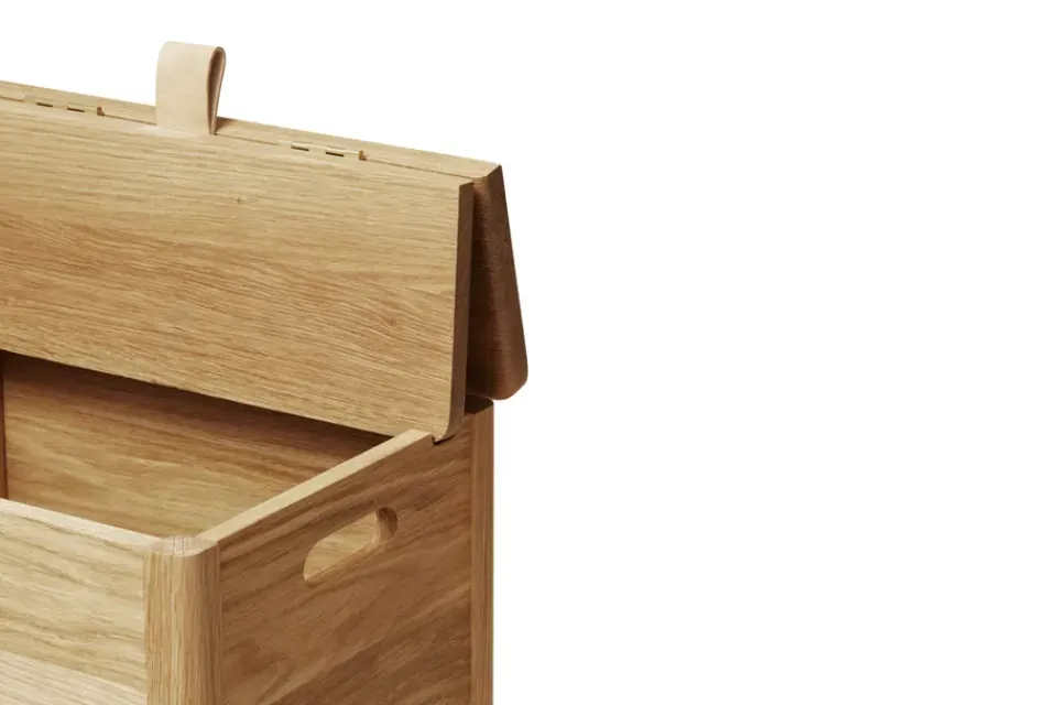 Laundry Baskets^Form & Refine A Line laundry basket, Oak Brown