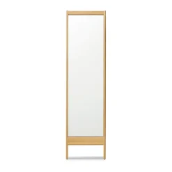 Wall Mirrors^Form & Refine A Line wall mirror, Oak Brown