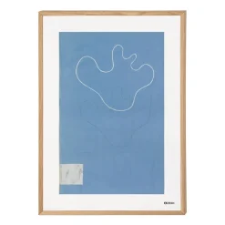 Posters^Iittala Aalto art Sketch poster, 50x70 cm Blue