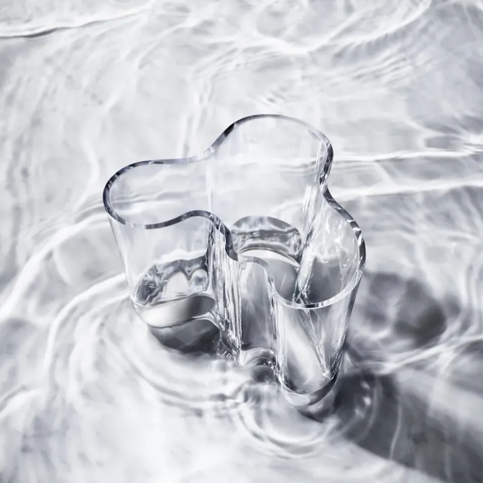 Vases^Iittala Aalto duo vase, clear Transparent