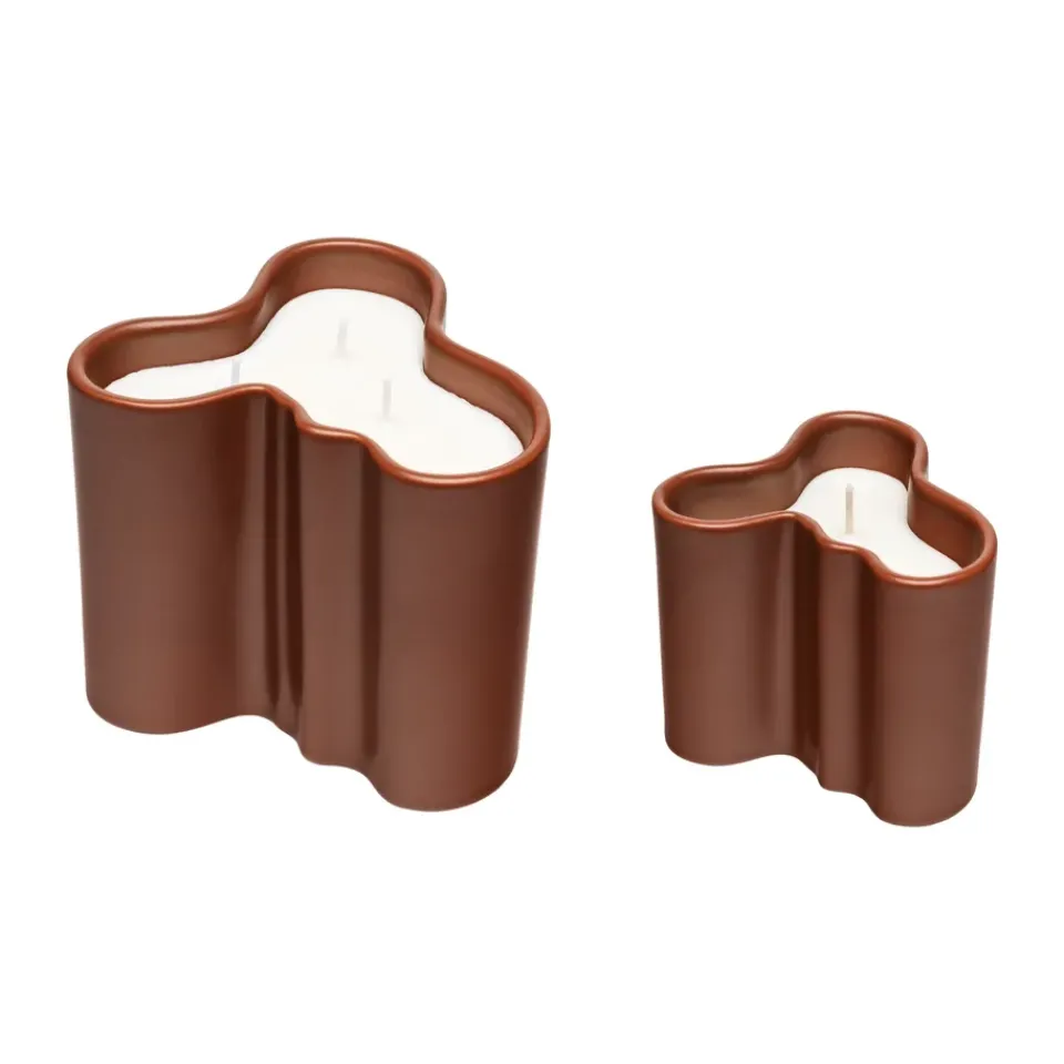 Scented Candles & Diffusers^Iittala Aalto scented candle 8 cm, Eld Brown