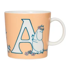 Moomin Mugs^Moomin Arabia ABC Moomin mug 40 cl, A Orange