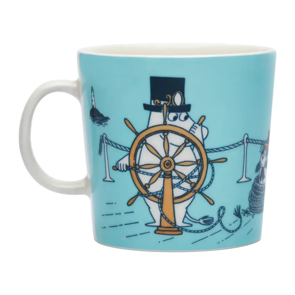 Hot Moomin Arabia ABC Moomin mug 40 cl, C Blue