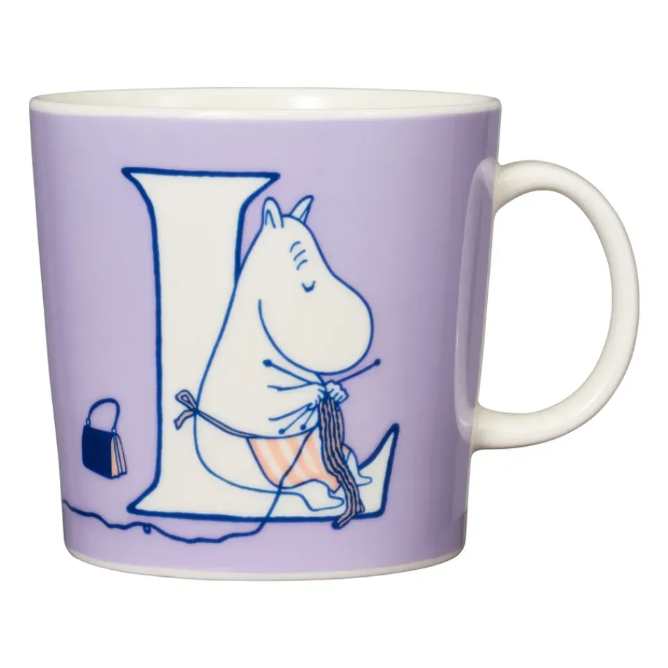 Moomin Mugs^Moomin Arabia ABC Moomin mug 40 cl, L Purple