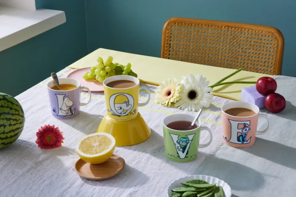 Moomin Mugs^Moomin Arabia ABC Moomin mug 40 cl, L Purple