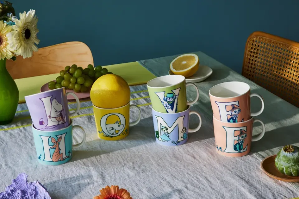 Moomin Mugs^Moomin Arabia ABC Moomin mug 40 cl, L Purple