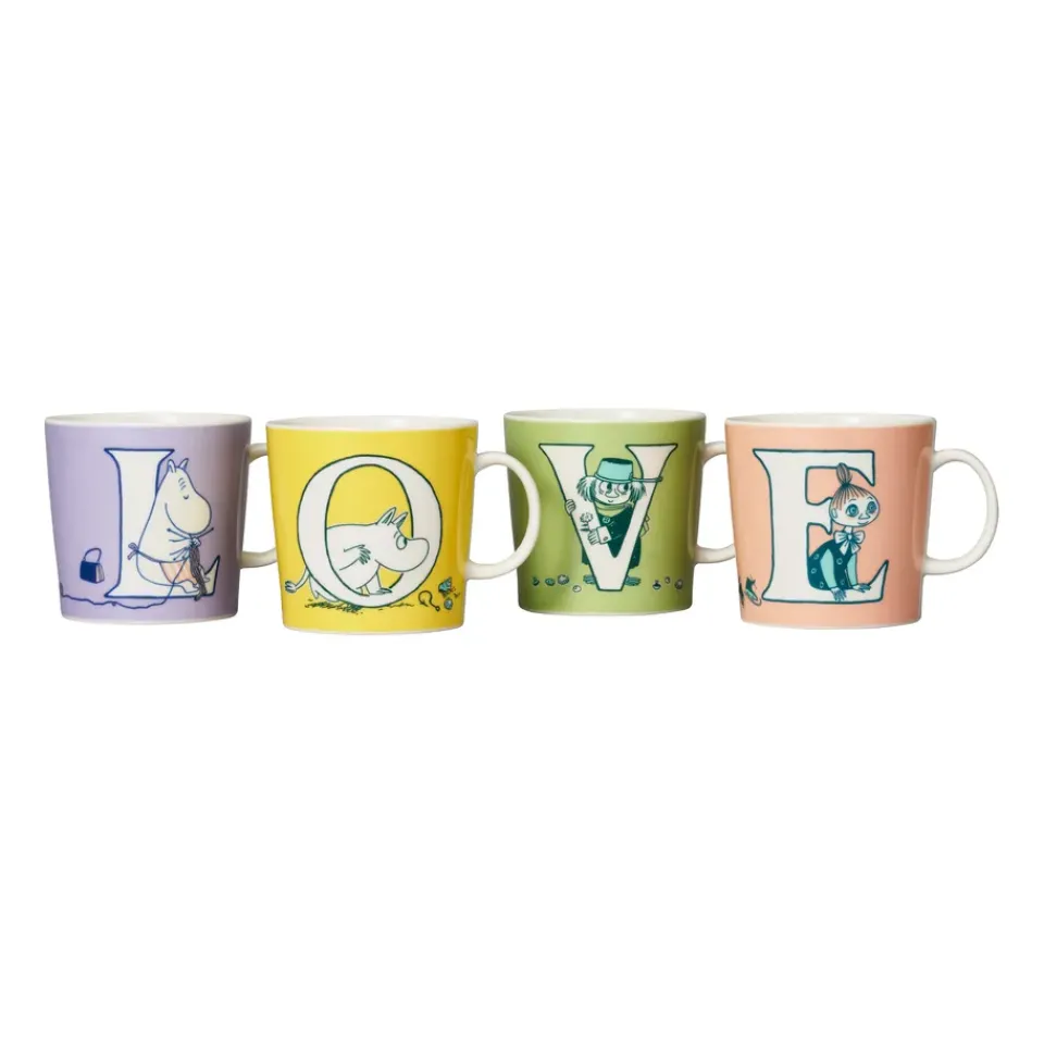 Moomin Mugs^Moomin Arabia ABC Moomin mug 40 cl, L Purple