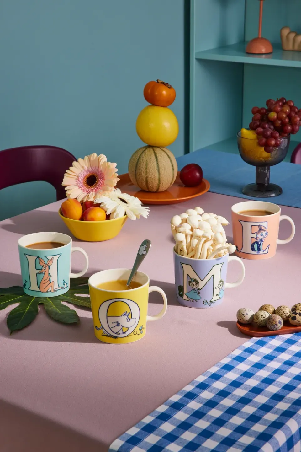 Moomin Mugs^Moomin Arabia ABC Moomin mug 40 cl, M Purple