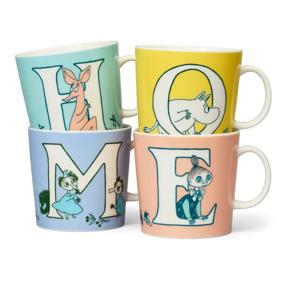 Moomin Mugs^Moomin Arabia ABC Moomin mug 40 cl, M Purple