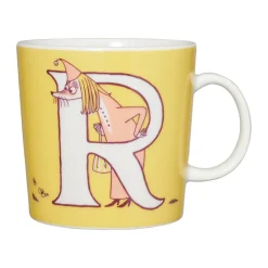 Moomin Mugs^Moomin Arabia ABC Moomin mug 40 cl, R Yellow
