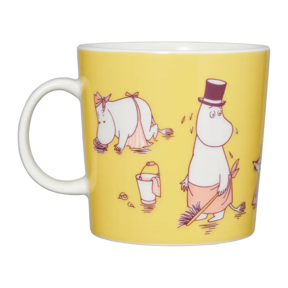 Moomin Mugs^Moomin Arabia ABC Moomin mug 40 cl, R Yellow