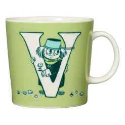 Moomin Mugs^Moomin Arabia ABC Moomin mug 40 cl, V Green