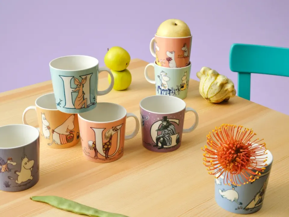Moomin Mugs^Moomin Arabia ABC Moomin mug 40 cl, X Multi