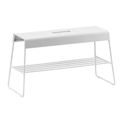 Garden Sofas & Garden Benches^Zone Denmark A-bench outdoor bench with shelf 45 cm, Soft Grey