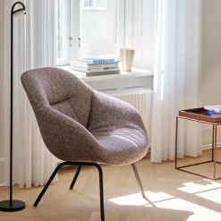 Sale HAY About a Lounge AAL87 Soft armchair, Sense - steel frame Black
