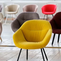 Sale HAY About a Lounge AAL87 Soft armchair, Sense - steel frame Black