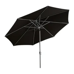 Sun Protection^Brafab Abriola parasol, Charcoal , Ø330 cm Black