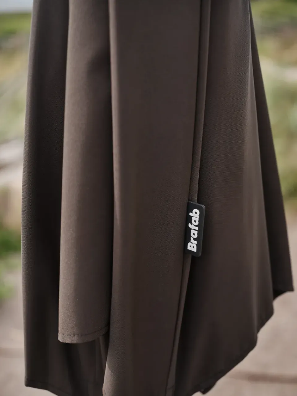 Sun Protection^Brafab Abriola parasol, Charcoal , Ø270 cm Black