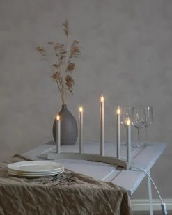Advent Lights^Star Trading Accent advent candle, Grey
