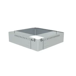 Outlet De Buyer Adjustable baking pan, 30x30cm to 57x57cm Silver-coloured