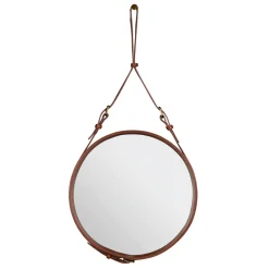 Round Mirrors^GUBI Adnet Circulaire mirror M, brown BrownSilver-coloured