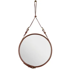 Outlet GUBI Adnet Circulaire mirror S, brown BrownSilver-coloured