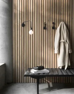 Audo Copenhagen Afteroom clothes hanger small, -brass Black
