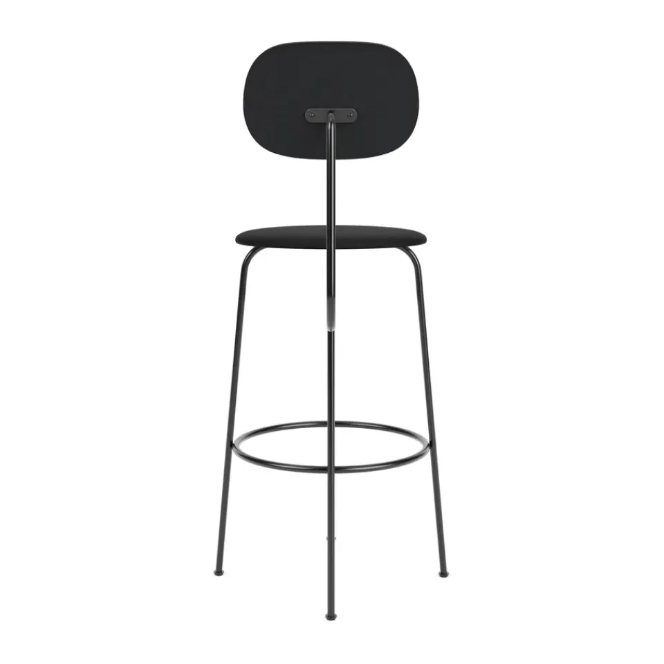 Best Audo Copenhagen Afteroom plus barstool leather upholstery 63.5 cm, Dakar 0842 Black