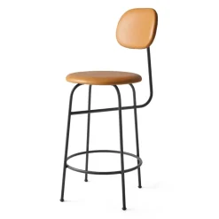Bar Stools^Audo Copenhagen Afteroom plus barstool leather upholstery 63.5 cm, Dakar 0250 Orange