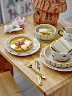 Table Settings & Starter Sets|Children's Tableware^Bloomingville Agnes children's dinnerware 3 pieces, White