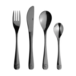 Children's Cutlery^Aida children's cutlery 4 pieces, Black