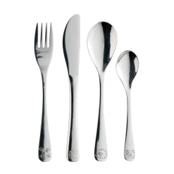 Best Aida children's cutlery 4 pieces, Steel Silver-coloured