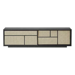 T.V & Media Units|T.V & Media Units^Design House Stockholm Air side table low, , rattan Black