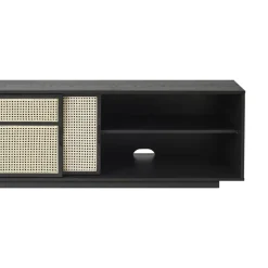 T.V & Media Units|T.V & Media Units^Design House Stockholm Air side table low, , rattan Black