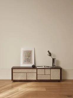 T.V & Media Units|T.V & Media Units^Design House Stockholm Air side table low, Dark oak Brown